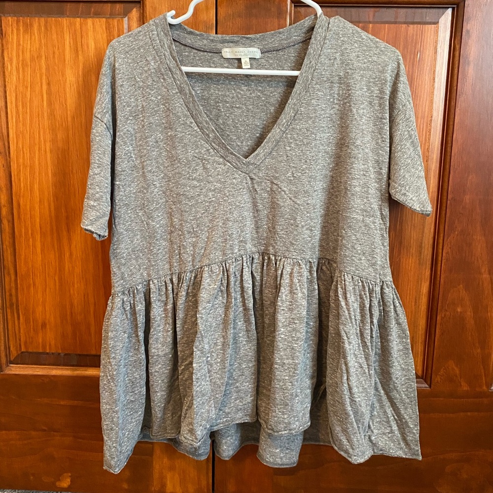 Truly Madly Deeply Peplum Tee